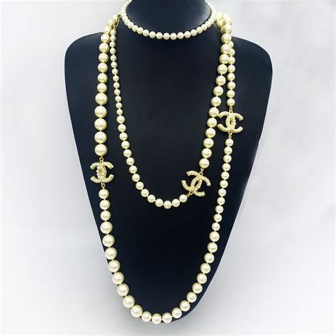 little chanel necklace|cost of chanel pearl necklace.